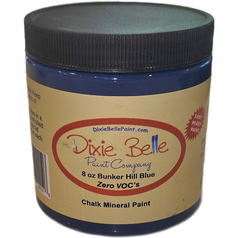 Dixie Belle Paint Company Bunker Hill Blue Chalk Mineral Paint 4 oz Zero VOC